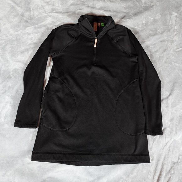 Indyeva Bero IV Pine Womens Pullover Size M Long Tall Fit Fleece Lined Black - Picture 2 of 12